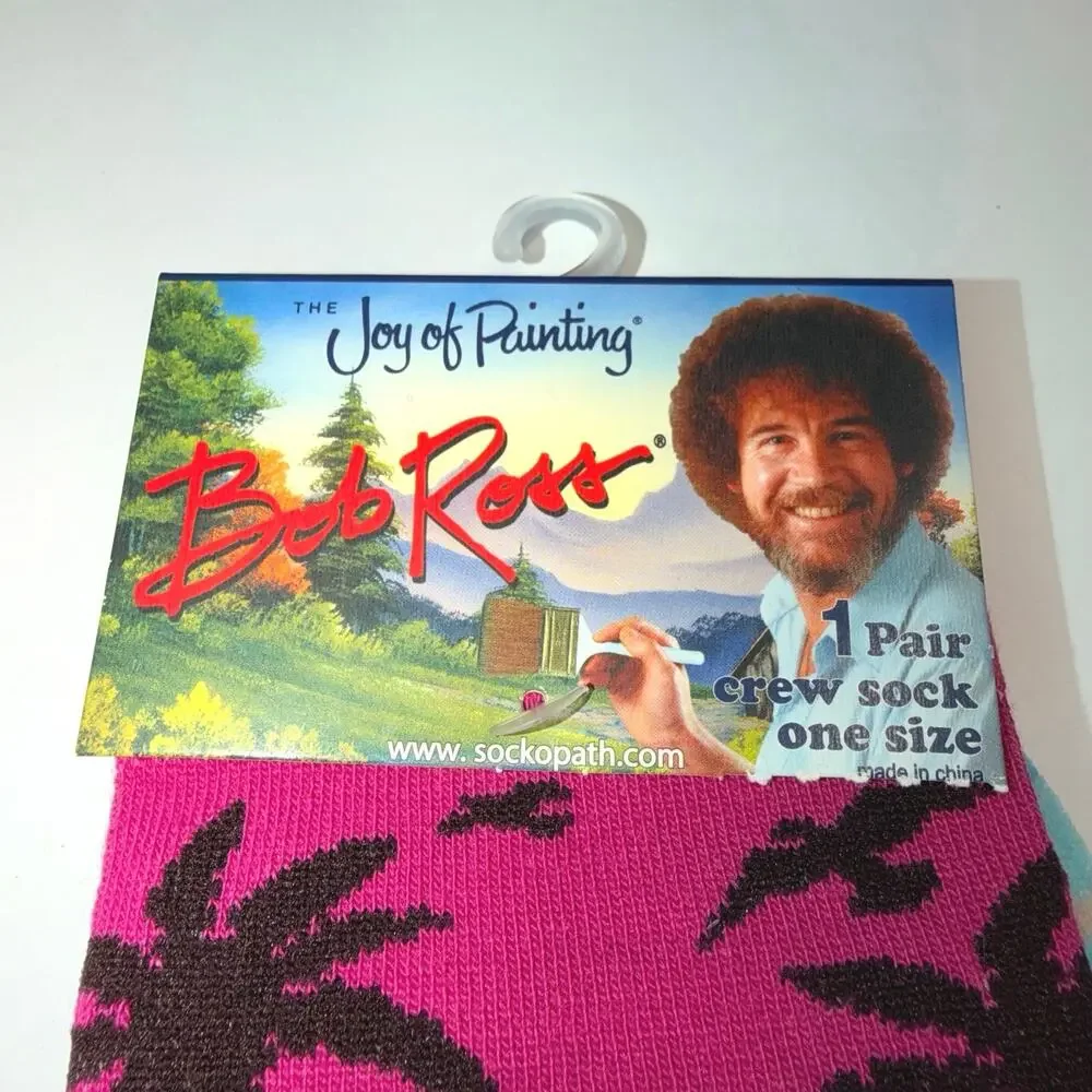 Bob RossTheme Unisex Novelty Crew Socks